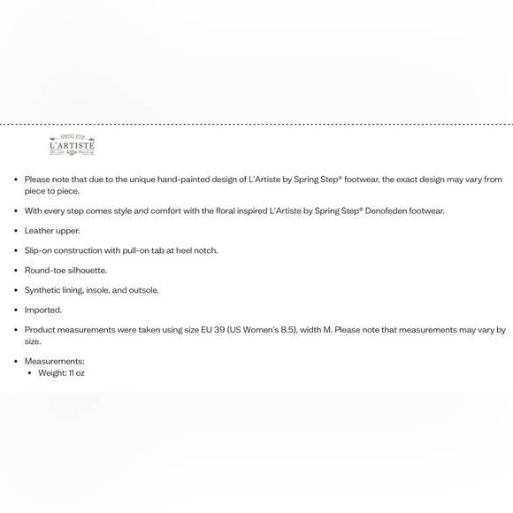 NWOT- L’artiste By Spring Step ‘Denofeden’ Laser Cut Slip On Leather Sneaker - Picture 3 of 12